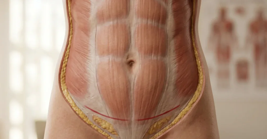 anatomical model mini tummy tuck