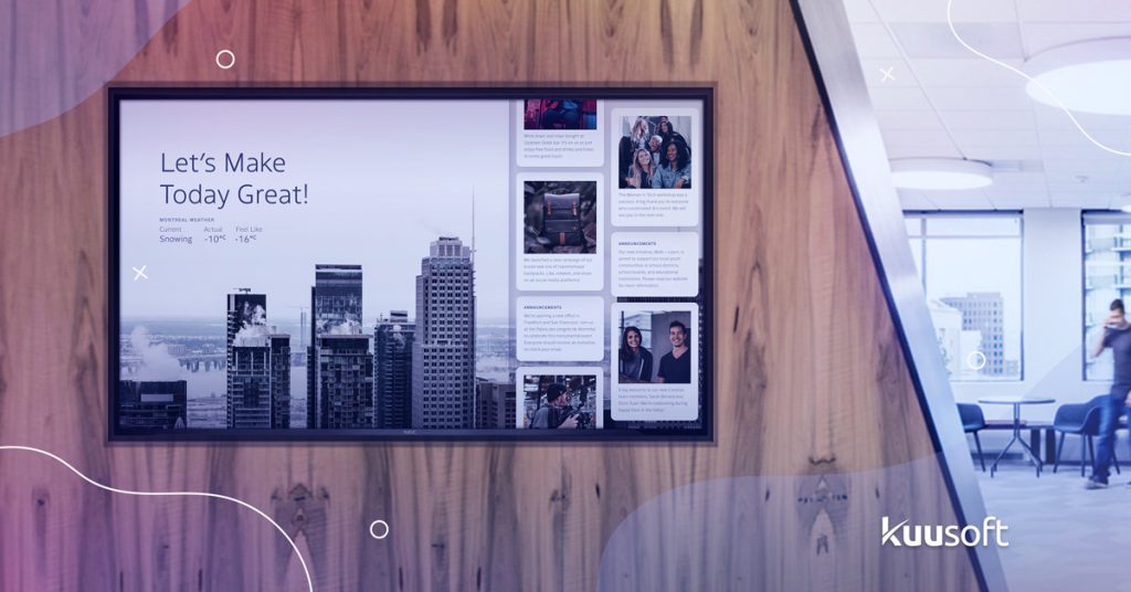 9 reasons to use office digital signage