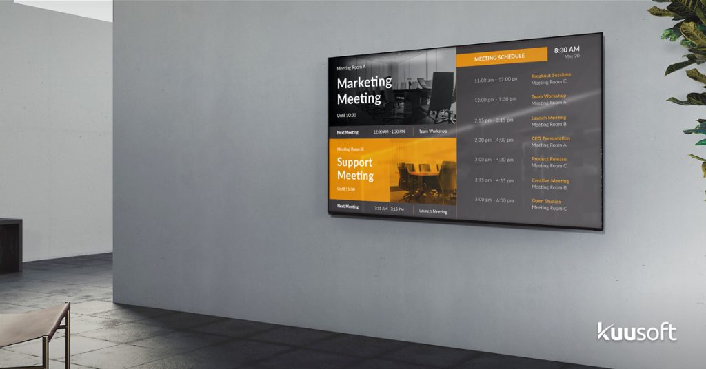 using smart tv as a digital signage in an office setting