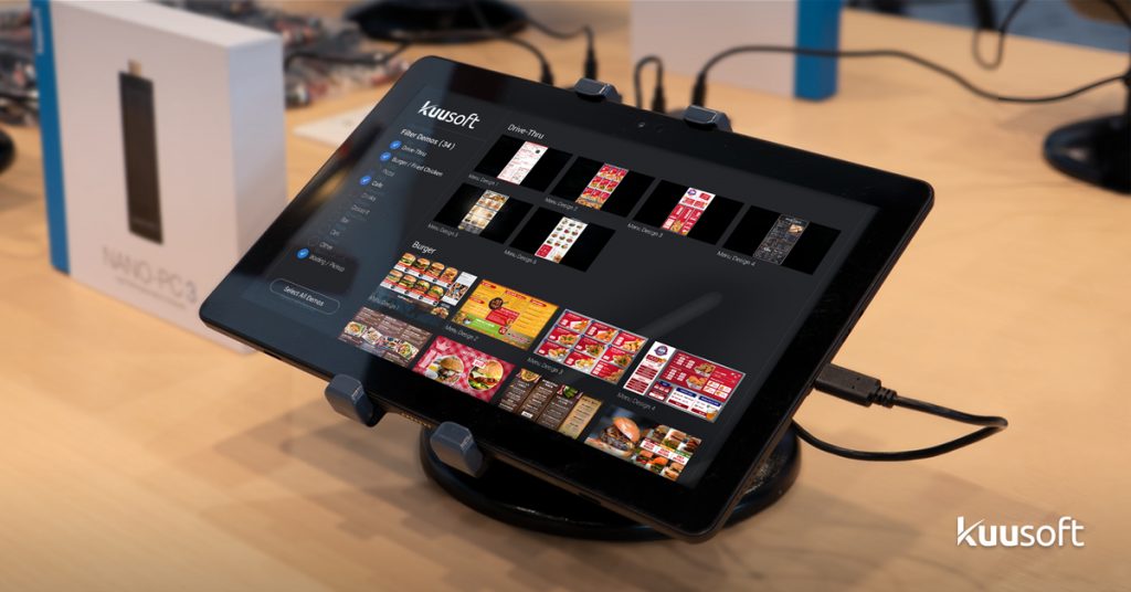 using tablet as a digital signage display