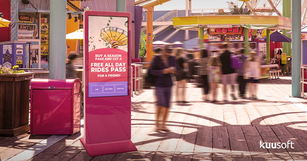 Interactive kiosk_ hospitality digital signage