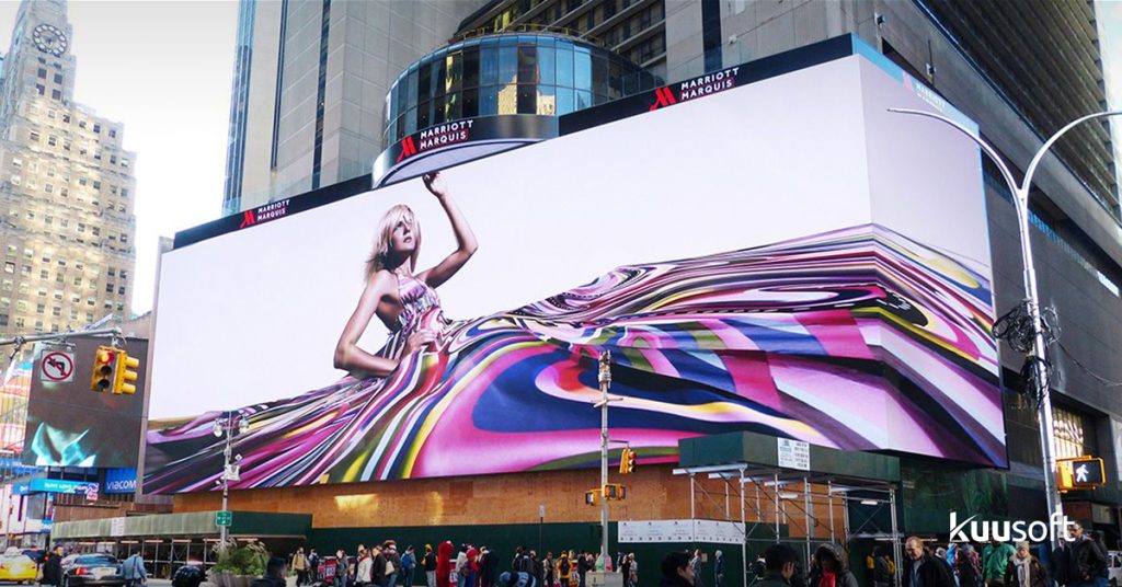 Outdoor digital signage electronic - dooh