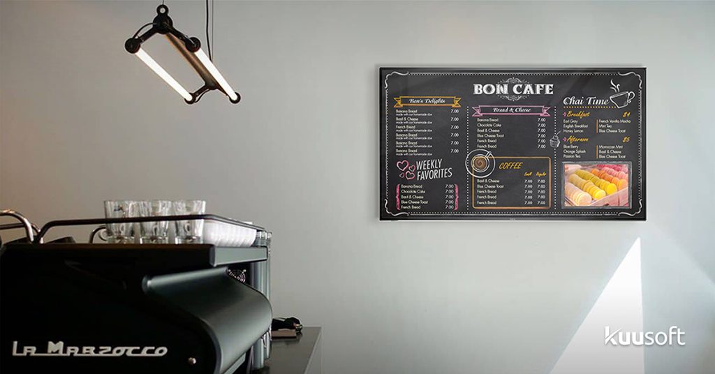 design Digital Menu Board_Chalkboard example