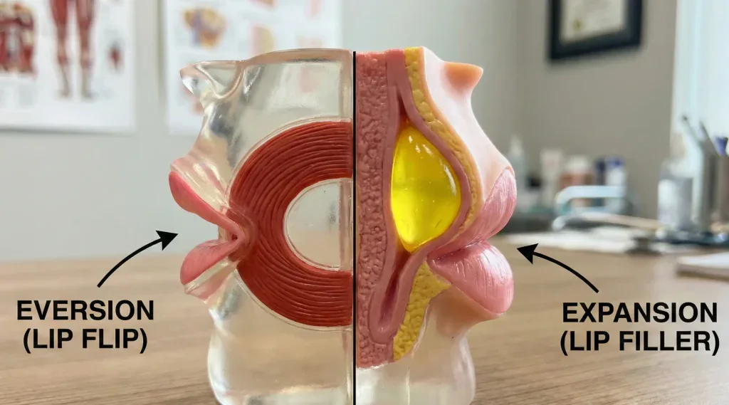 lip anatomy model eversion vs expansion
