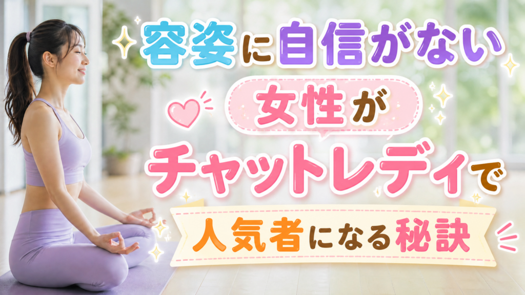 容姿に自信がない女性がチャットレディで人気者になる秘訣