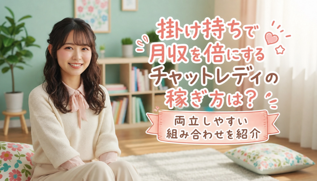 掛け持ちで月収を倍にするチャットレディの稼ぎ方