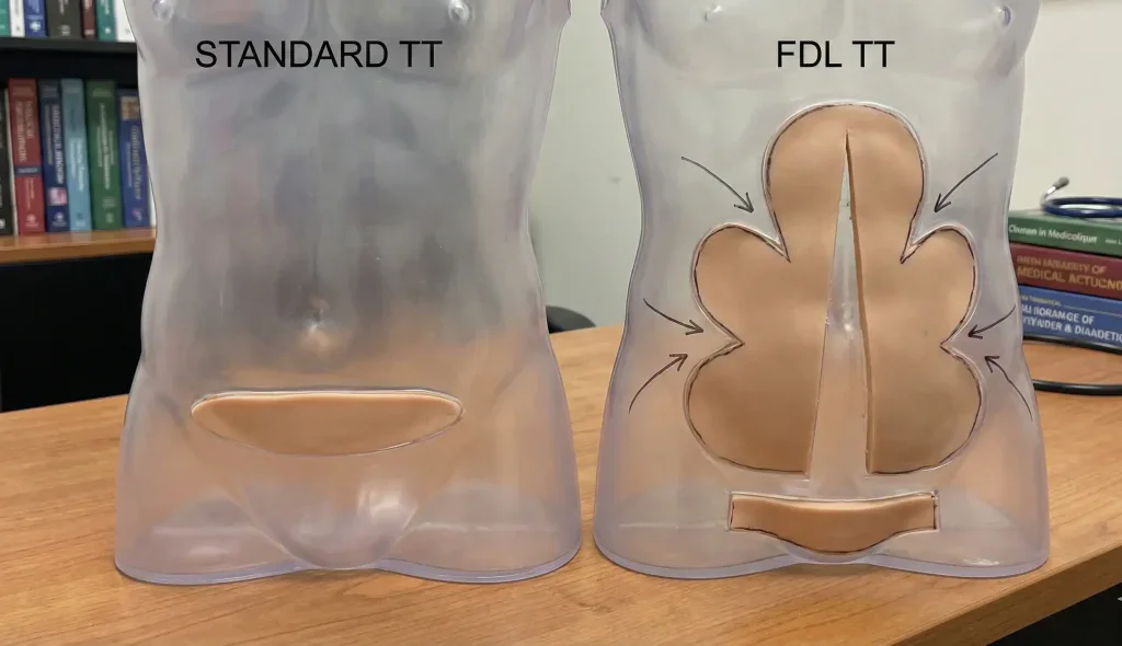 model anatomic standard vs excizie FDL