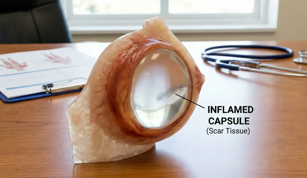 modello anatomico capsula infiammata