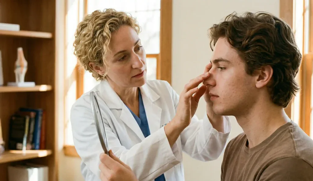 esame di rinoplastica clinica