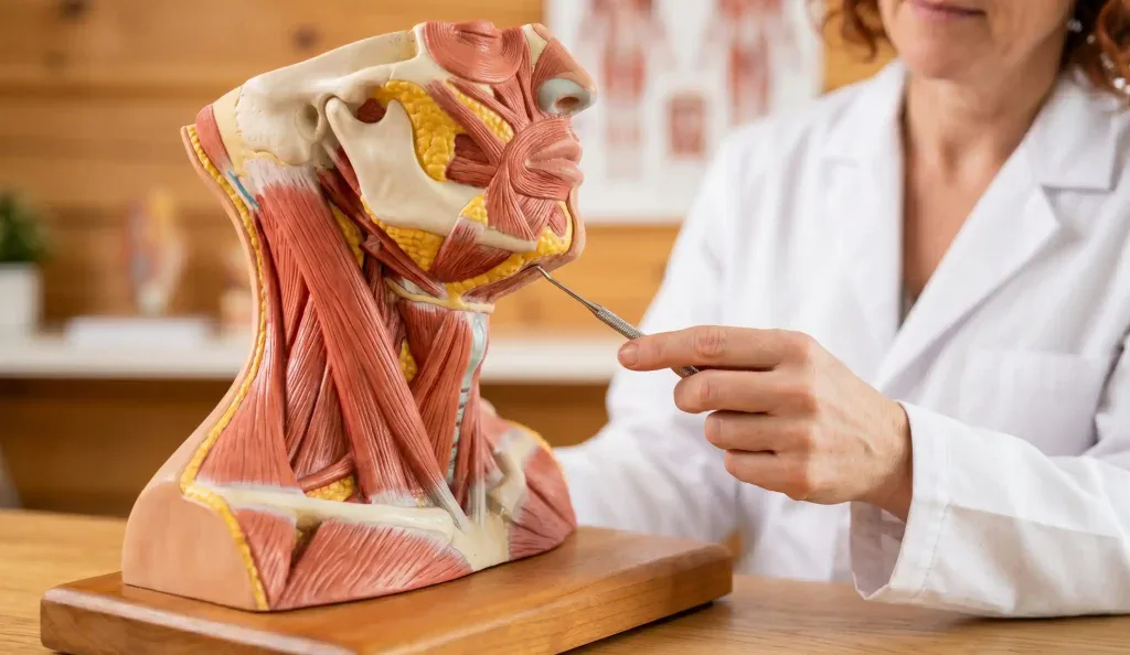 modello di guarigione anatomico della liposuzione del mento