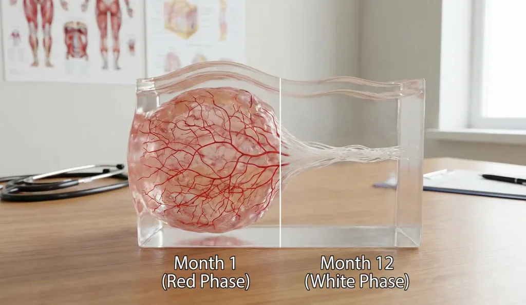 anatomical skin model scar healing phases