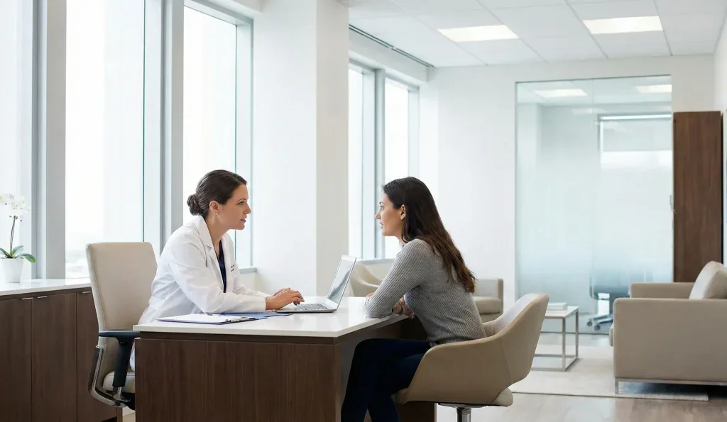 doktor hasta danışması modern klinik