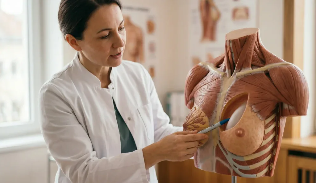 anatomical breast model surgery education
