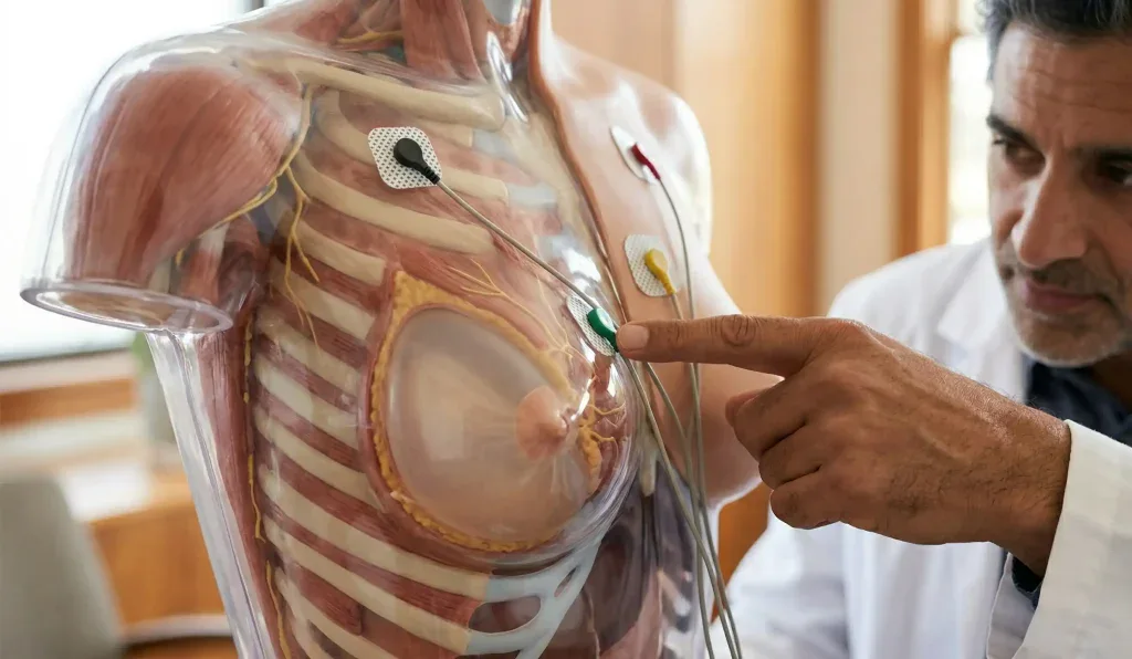 meme implant ekg anatomi modeli
