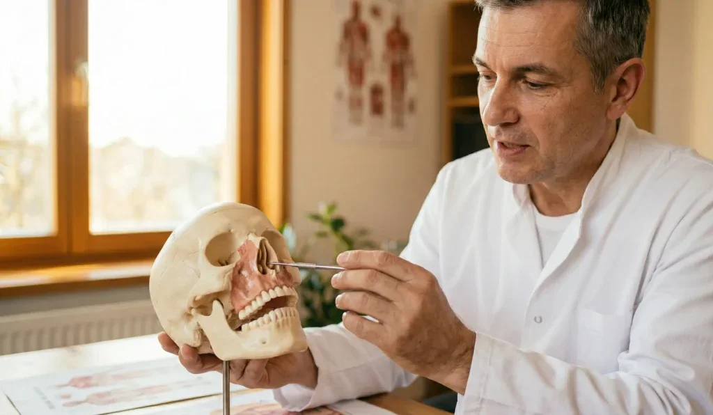 model anatomical de rinoplastie presiune la strănut