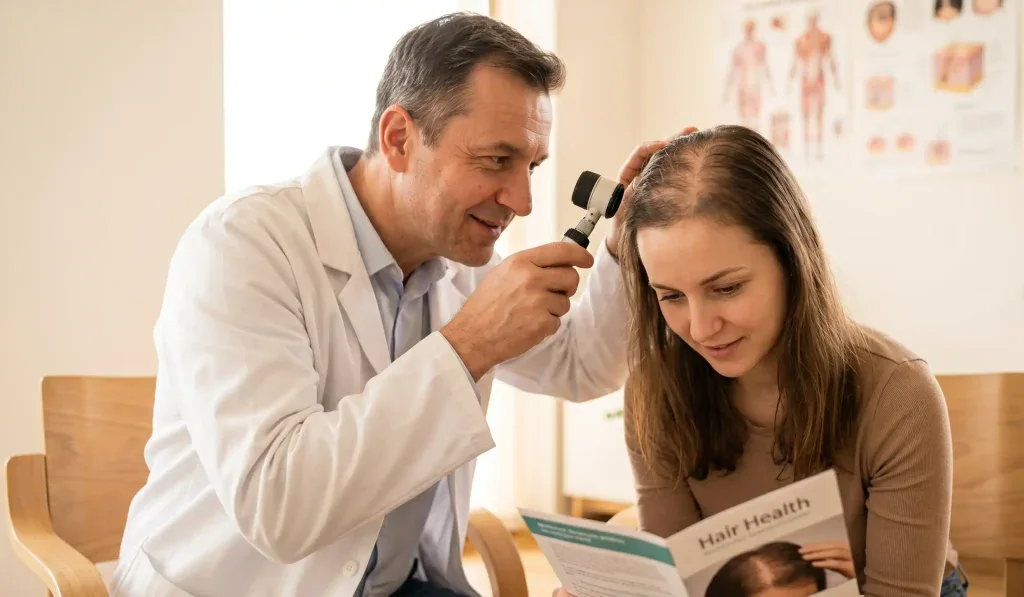 sa&ccedil; ekimi klinik muayenesi