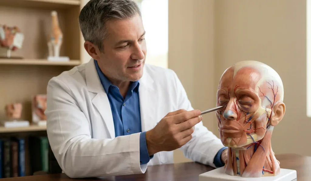rhinoplasty anatomische Erklärung 3D-Modell