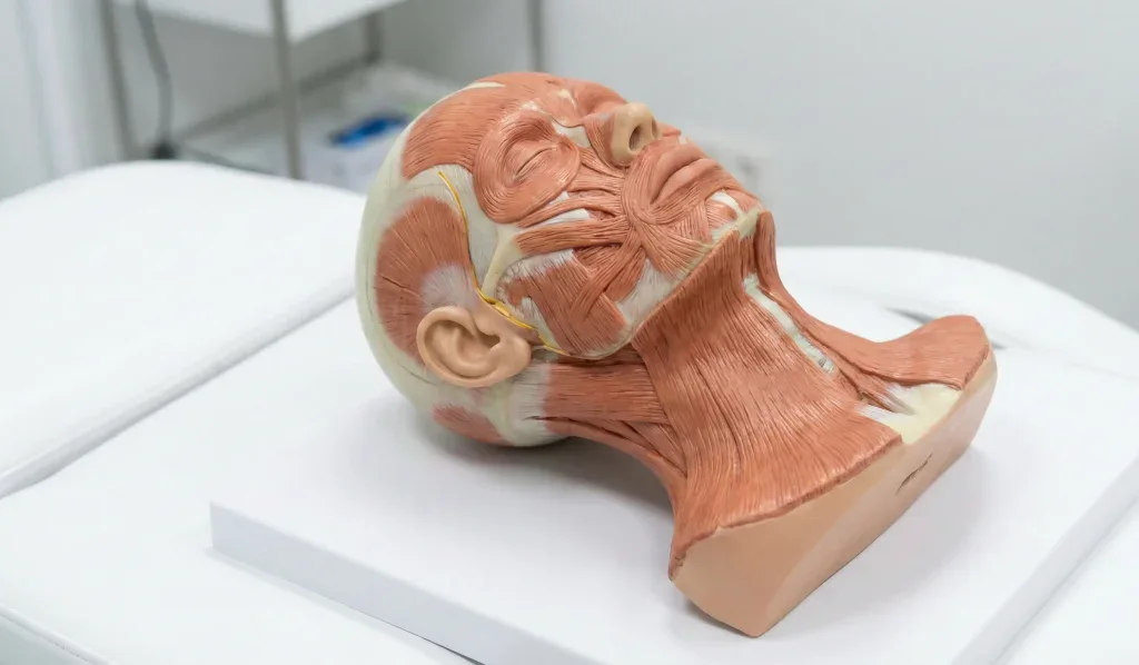 anatomical model head neck muscles