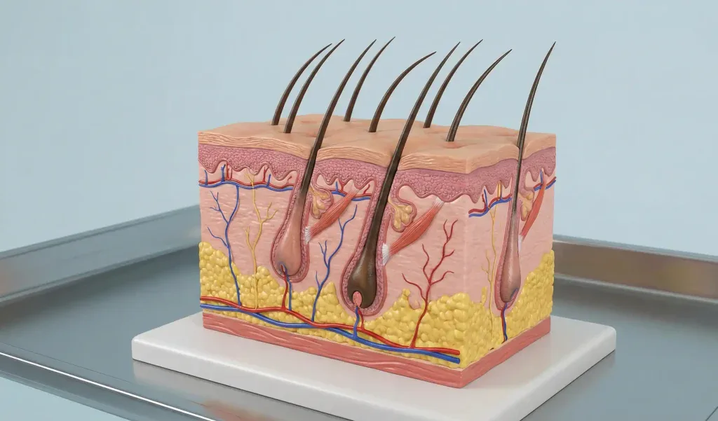 anatomical model human scalp cross section
