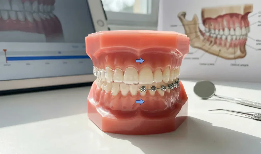 3D model diş hizalama s&uuml;reci