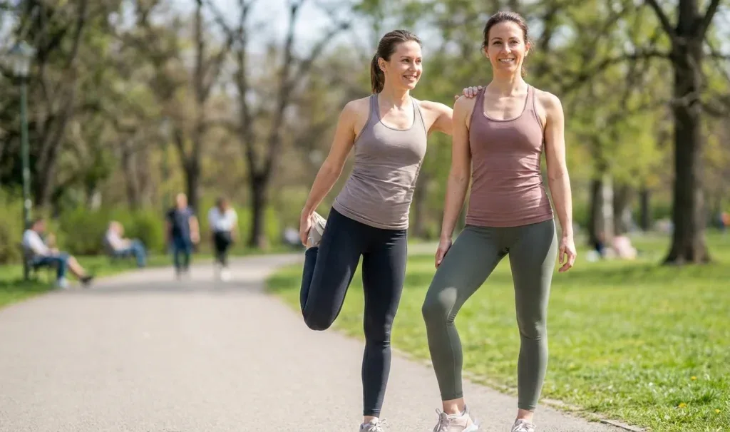 liposuction sonuçlarını korumak için egzersiz yapan hasta