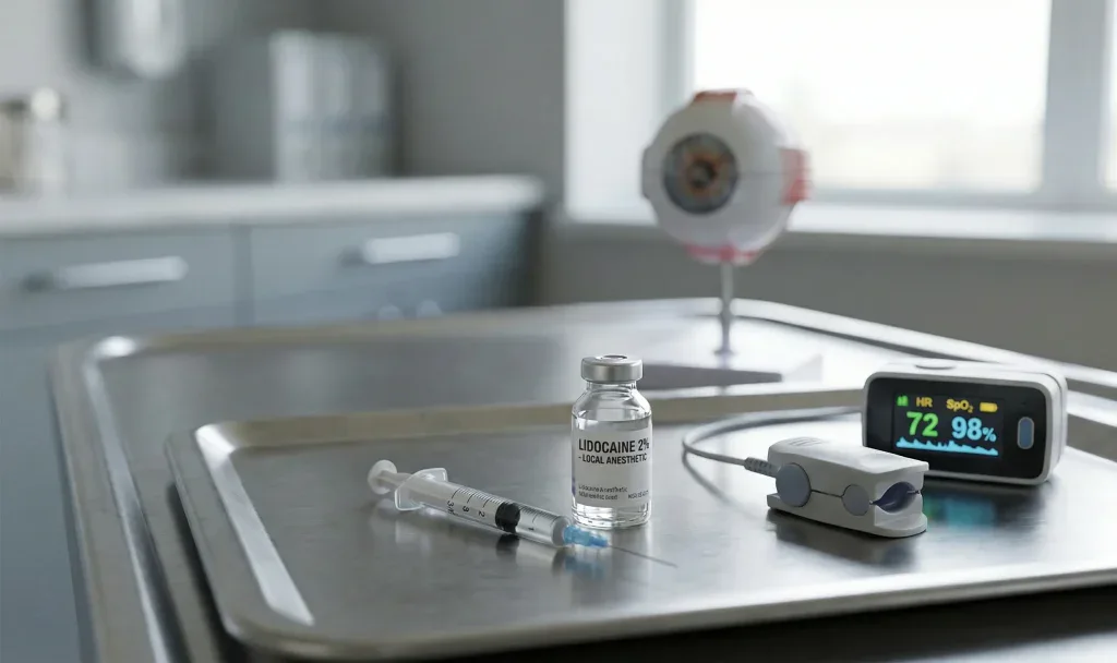 local anesthesia tools eyelid surgery