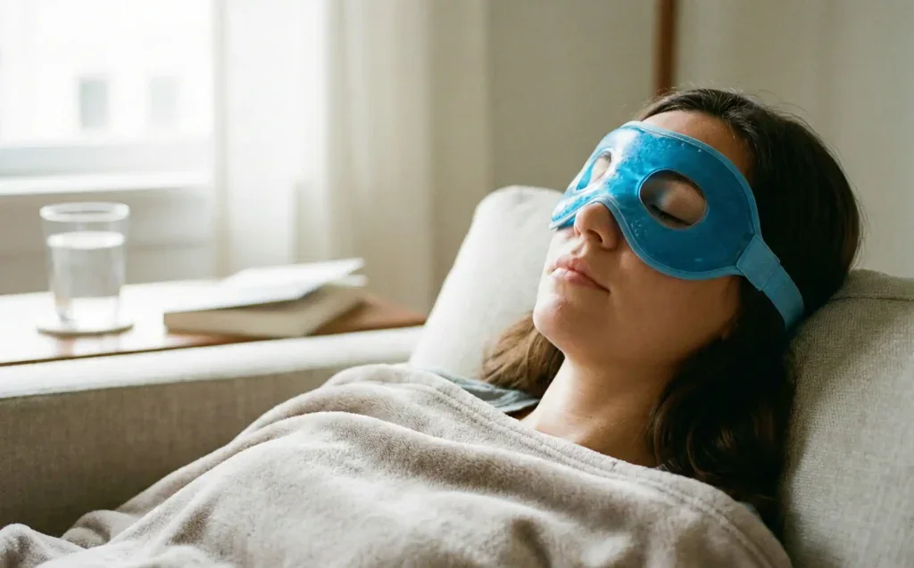 post op eye care cold compress swelling relief