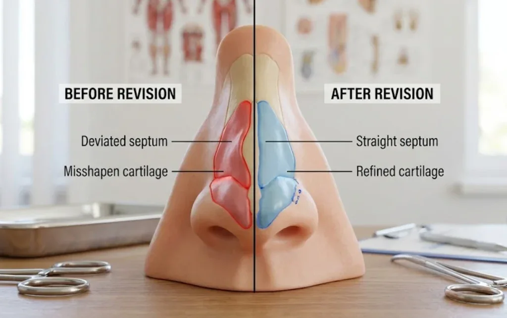 internal nasal structure revision surgery anatomy