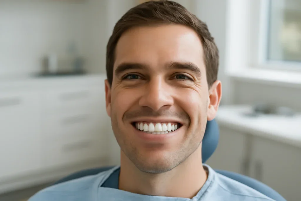 denti più bianchi e luminosi