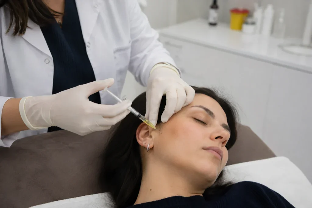 klinikte mezoterapi prosedürü