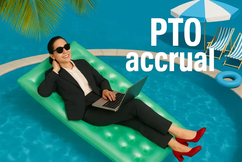 Relaxing professional on pool float with laptop