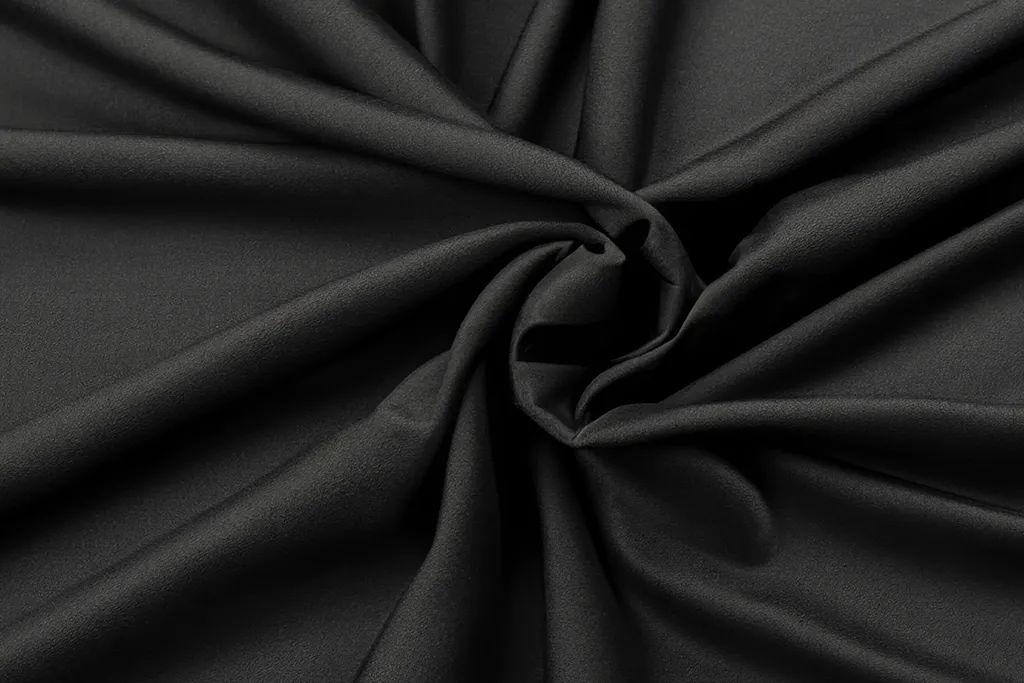Crepe fabric in black