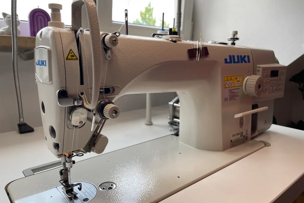 Weels to adjust the Thread Tension on a Juki sewing machine