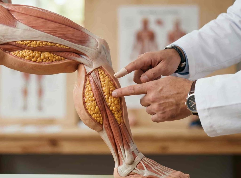 model anatomic lipedem picioare 3D