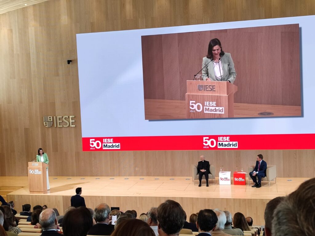 Oc&aacute;riz 50 anviersario IESE Madrid discurso trabajo3