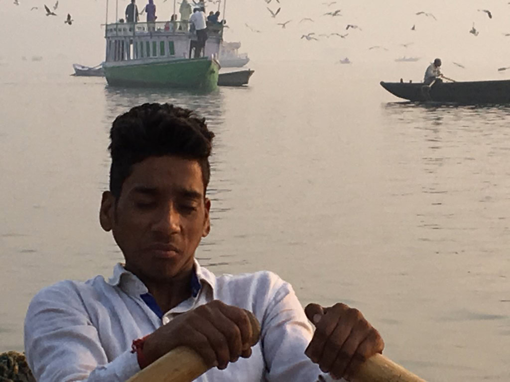 Rameur sur le Gange