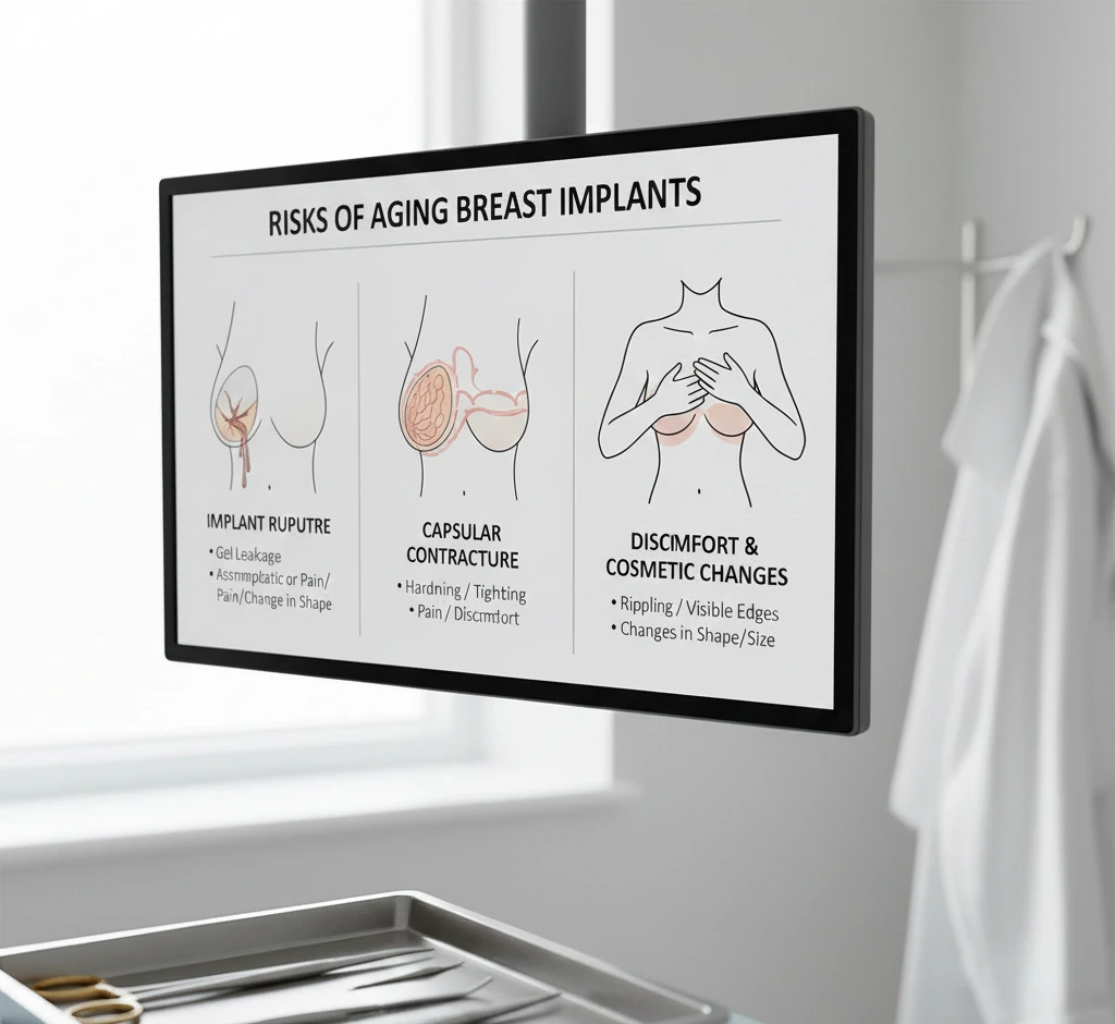 Risiko-Diagramm bei Alterung der Implantate