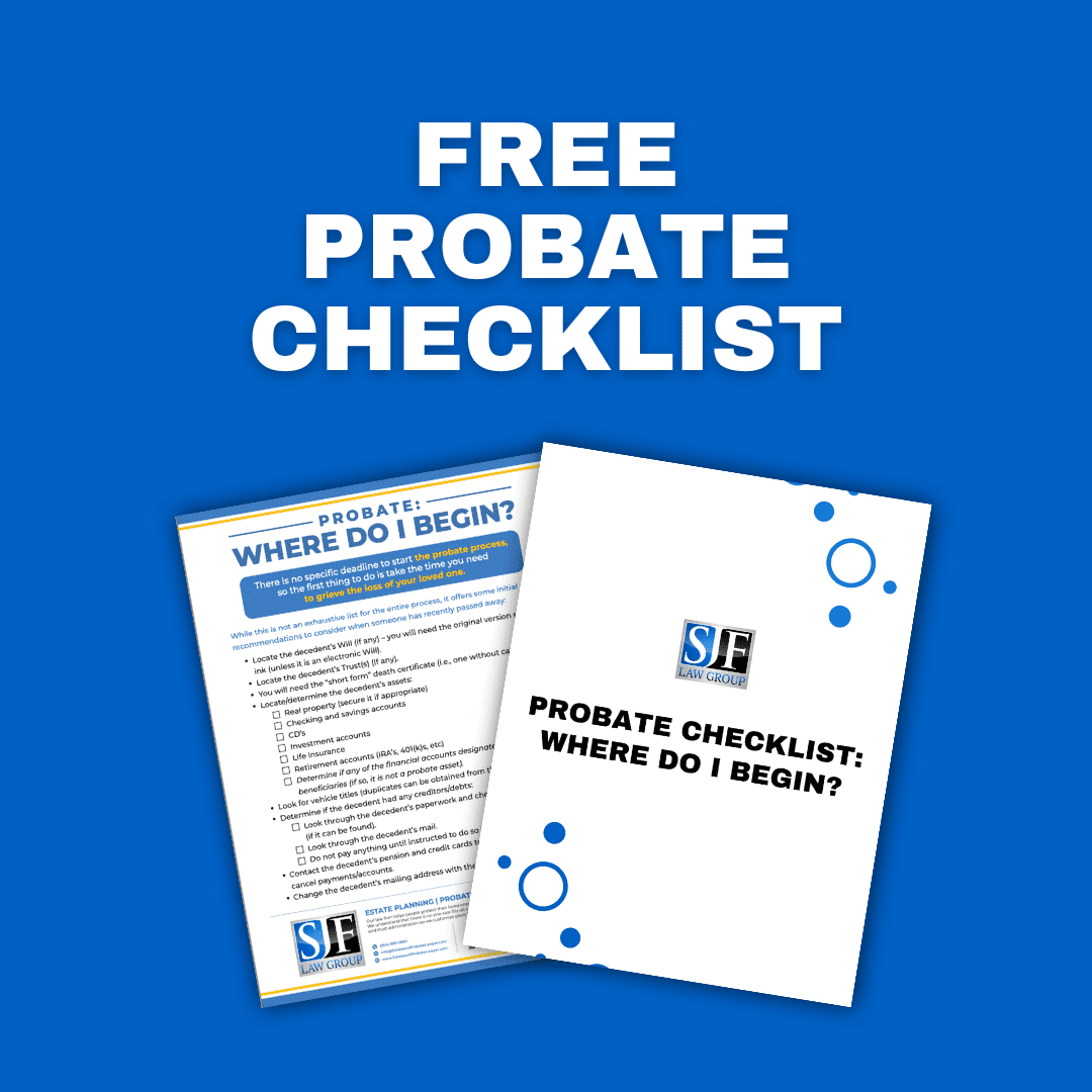 free probate checklist