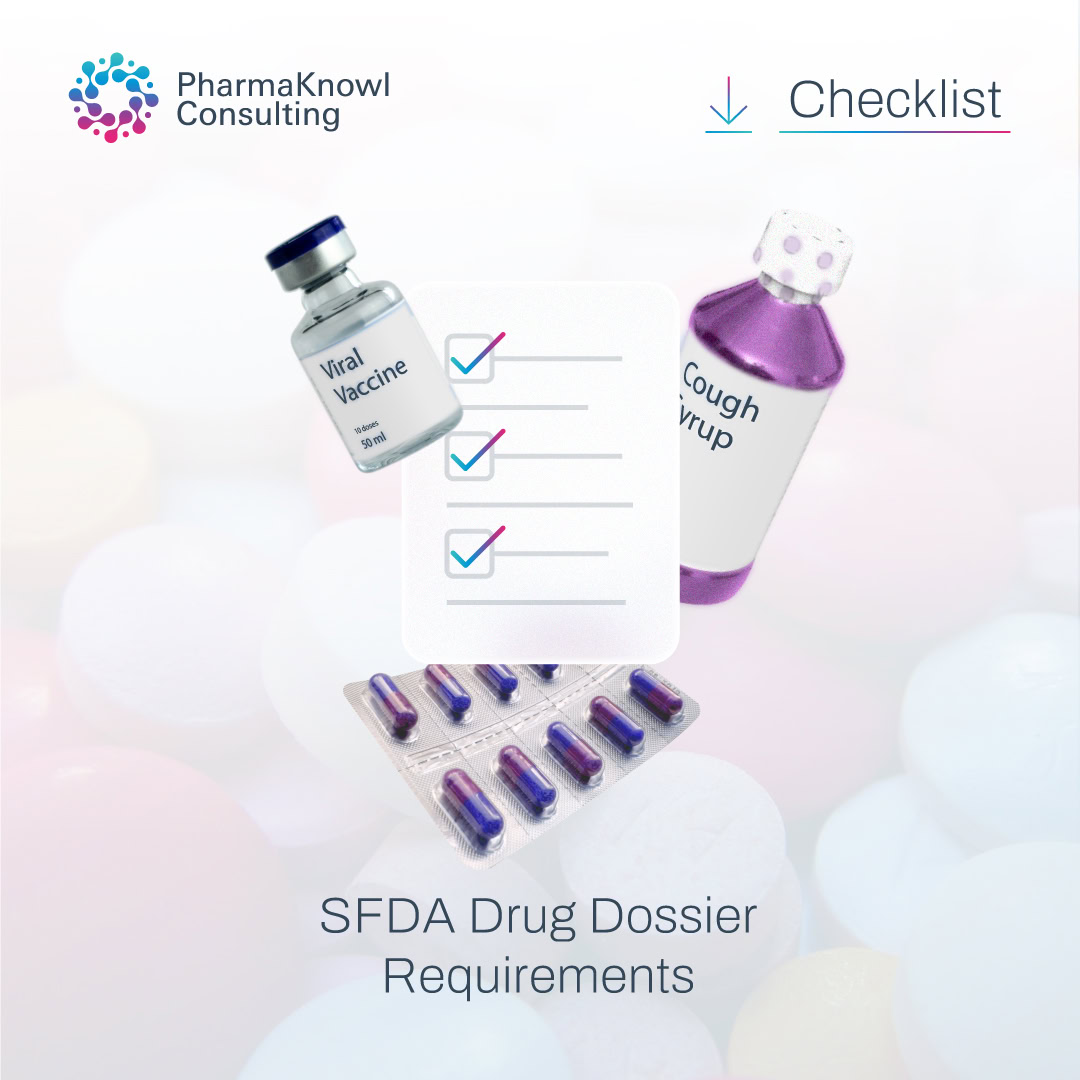 Checklist of Drug Registration requirements by SFDA