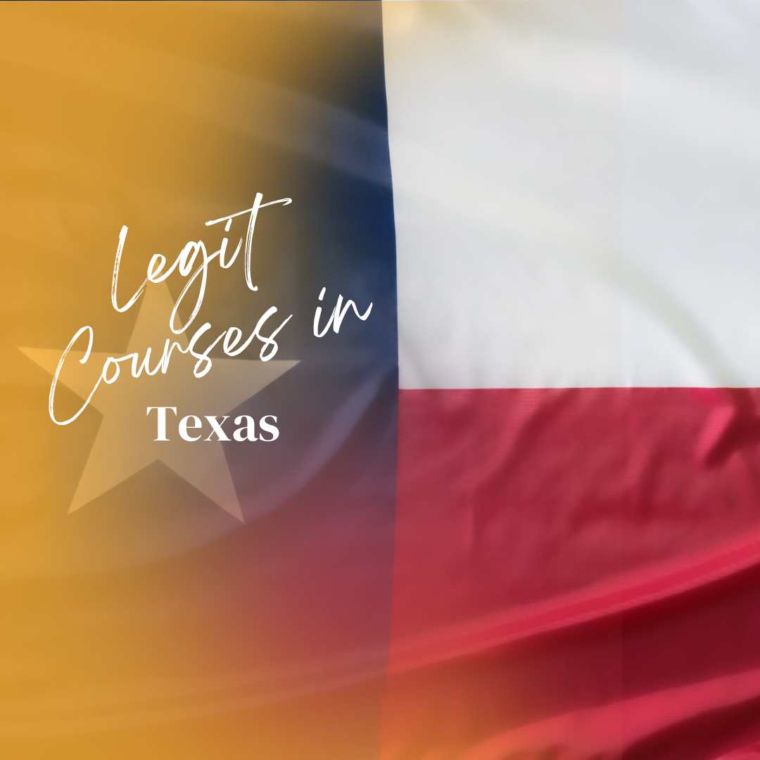 Texas State Approved Online Course Providers - Legit Courses in TX
