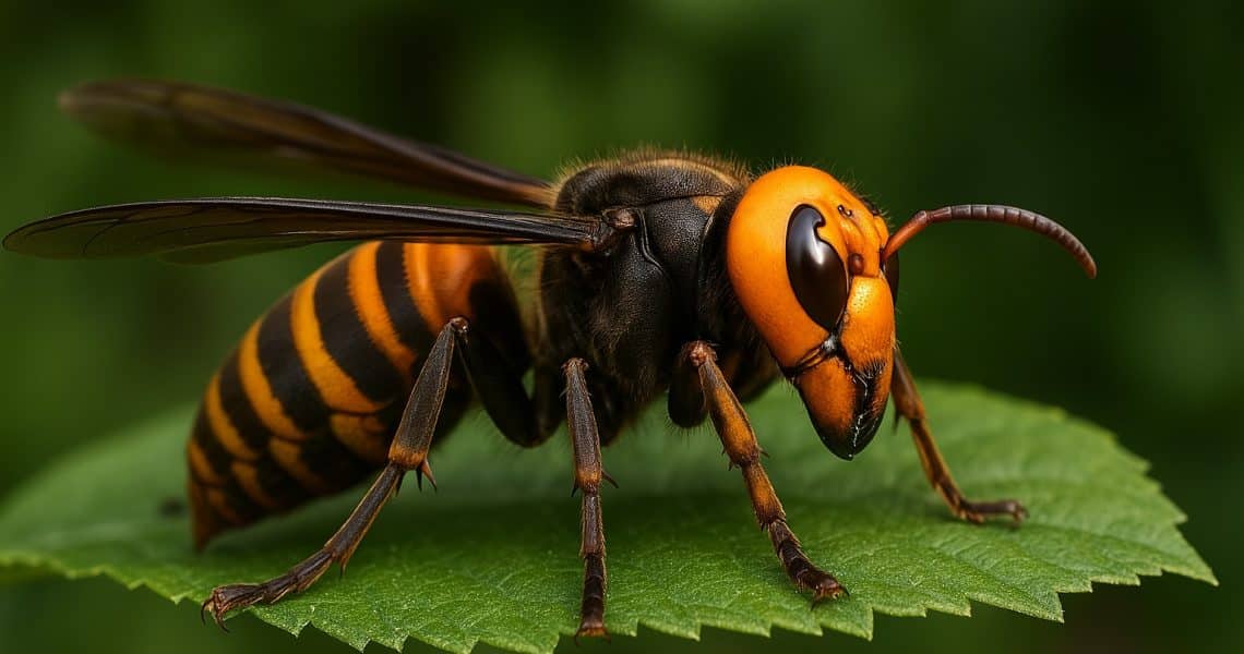 Le frelon asiatique géant, Vespa mandarinia, aussi appelé killer hornet
