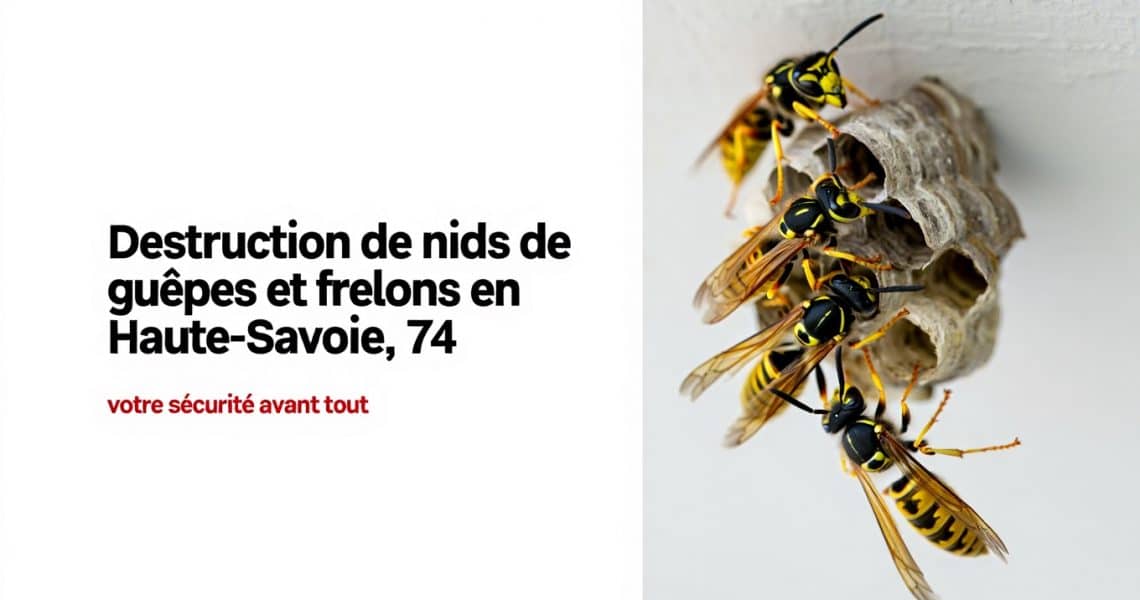 Destruction des nids de guêpes et frelons et frelons asiatiques en Haute-Savoie, 74. ALLO FRELONS.