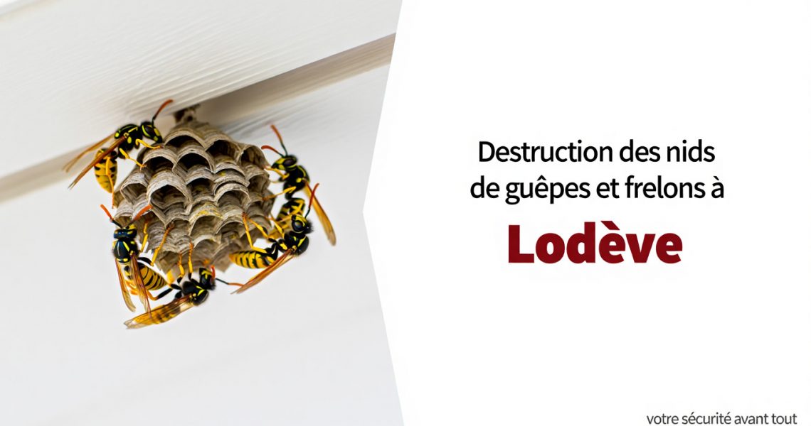 Entreprise de destruction des nids de gu&ecirc;pes et frelons &agrave; Lod&egrave;ve : Allo Frelons, une solution efficace