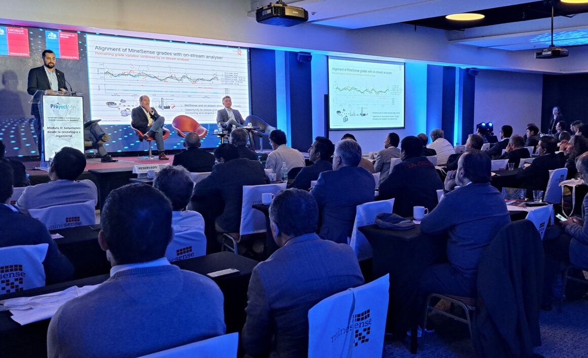 MineSense Technologies presentó en ProyectMin 2023 virtudes del revolucionario sistema digital “Mine to Mill” MineSense Technologies presentó en ProyectMin 2023 virtudes del revolucionario sistema digital “Mine to Mill”