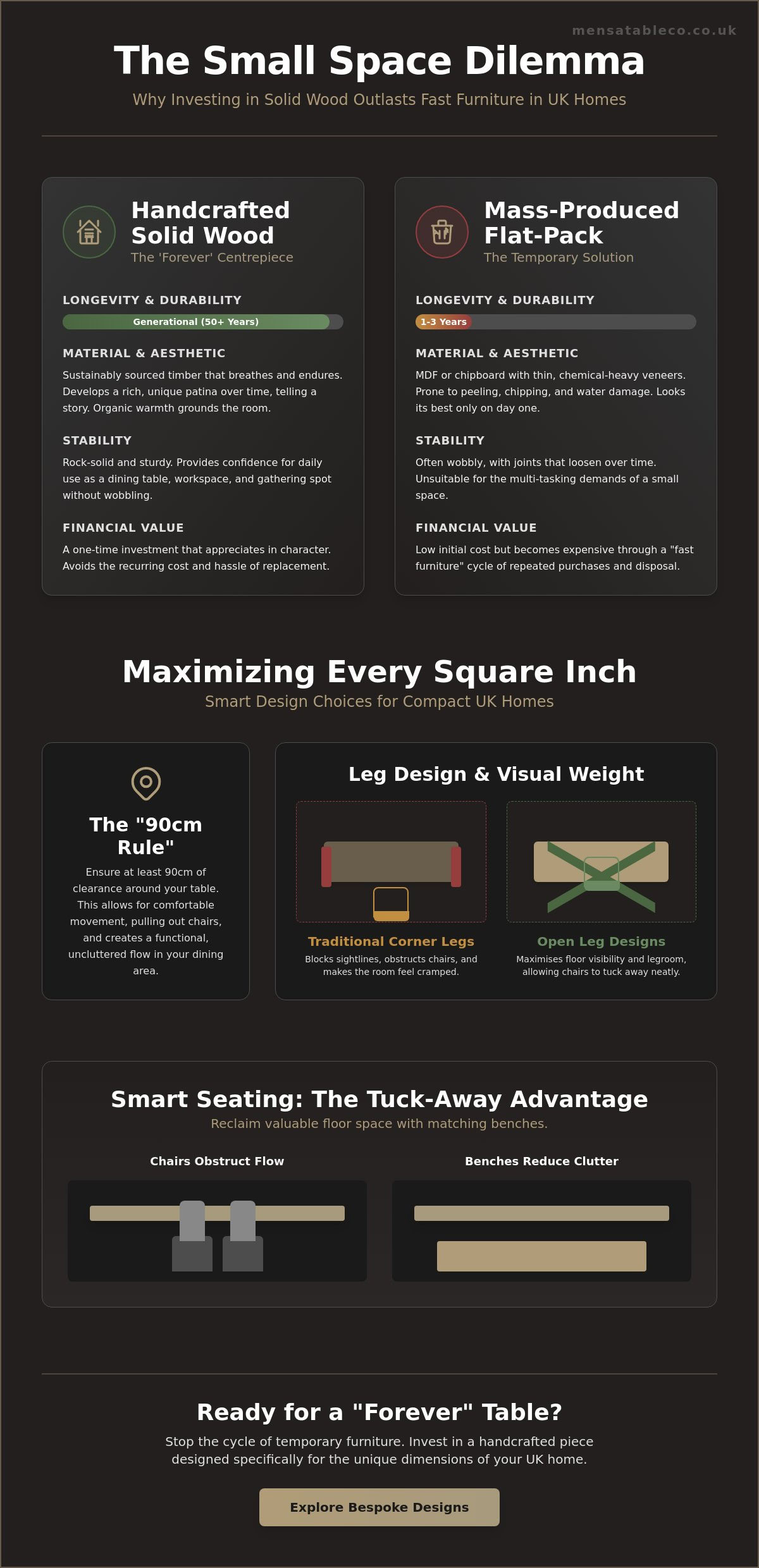 Solid Wood Dining Table for Small Spaces UK: The Ultimate Craftsmanship Guide