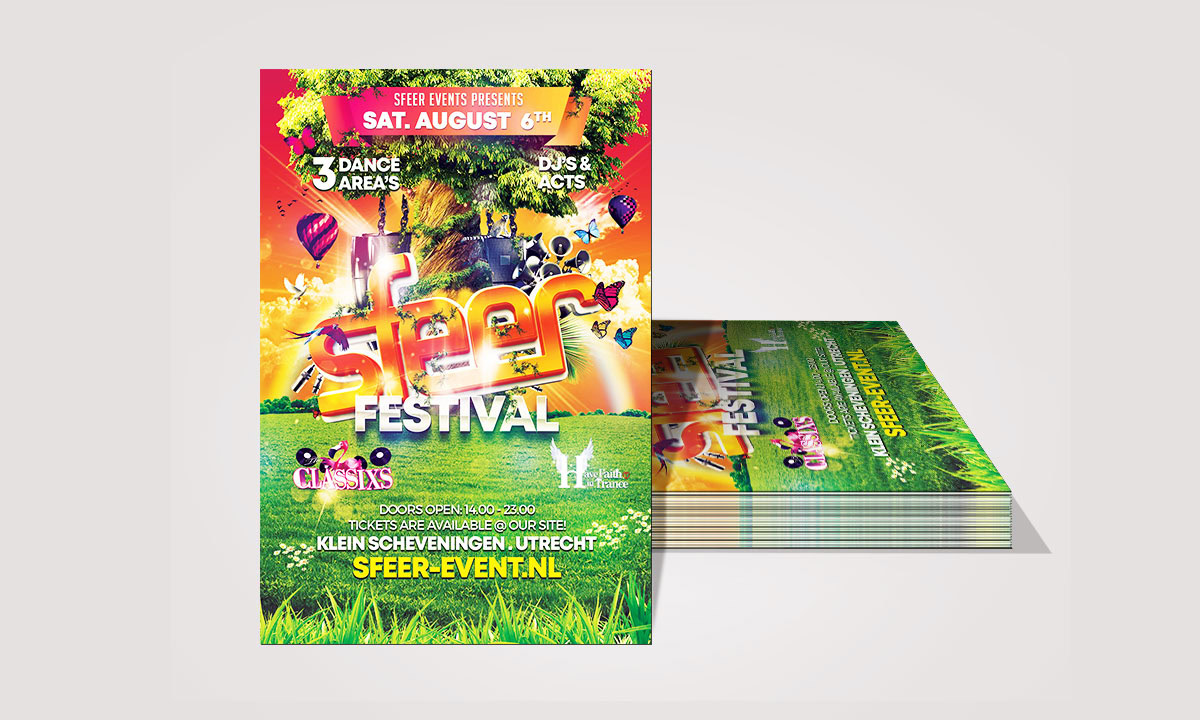 Poster ontwerp voor Sfeer Festival