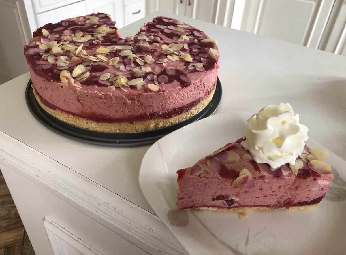 No bake plum cake.