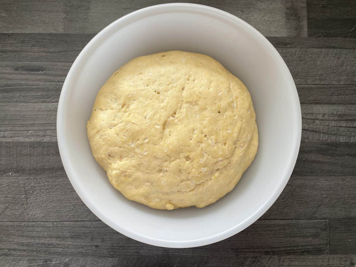 As you can see, the dough has doubled in size. 