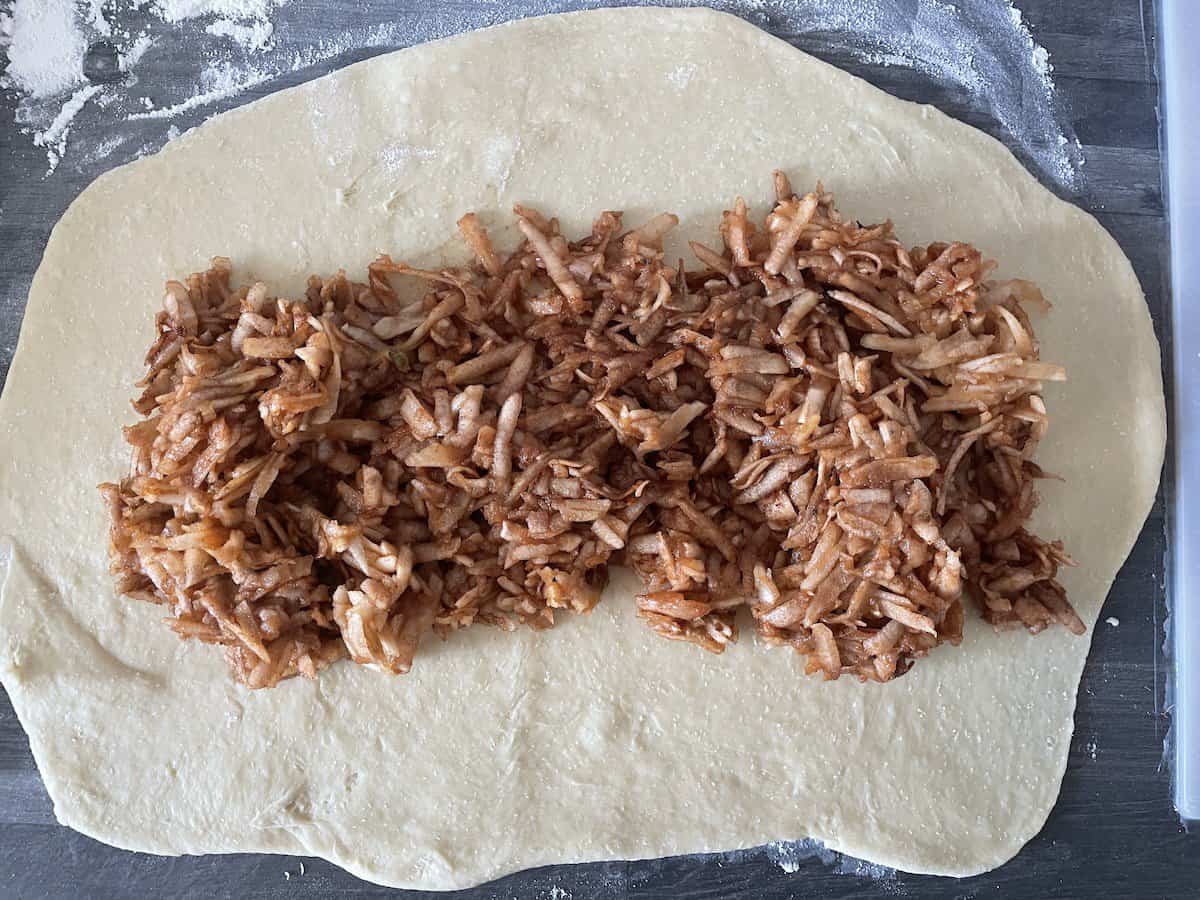 Add the apple filling