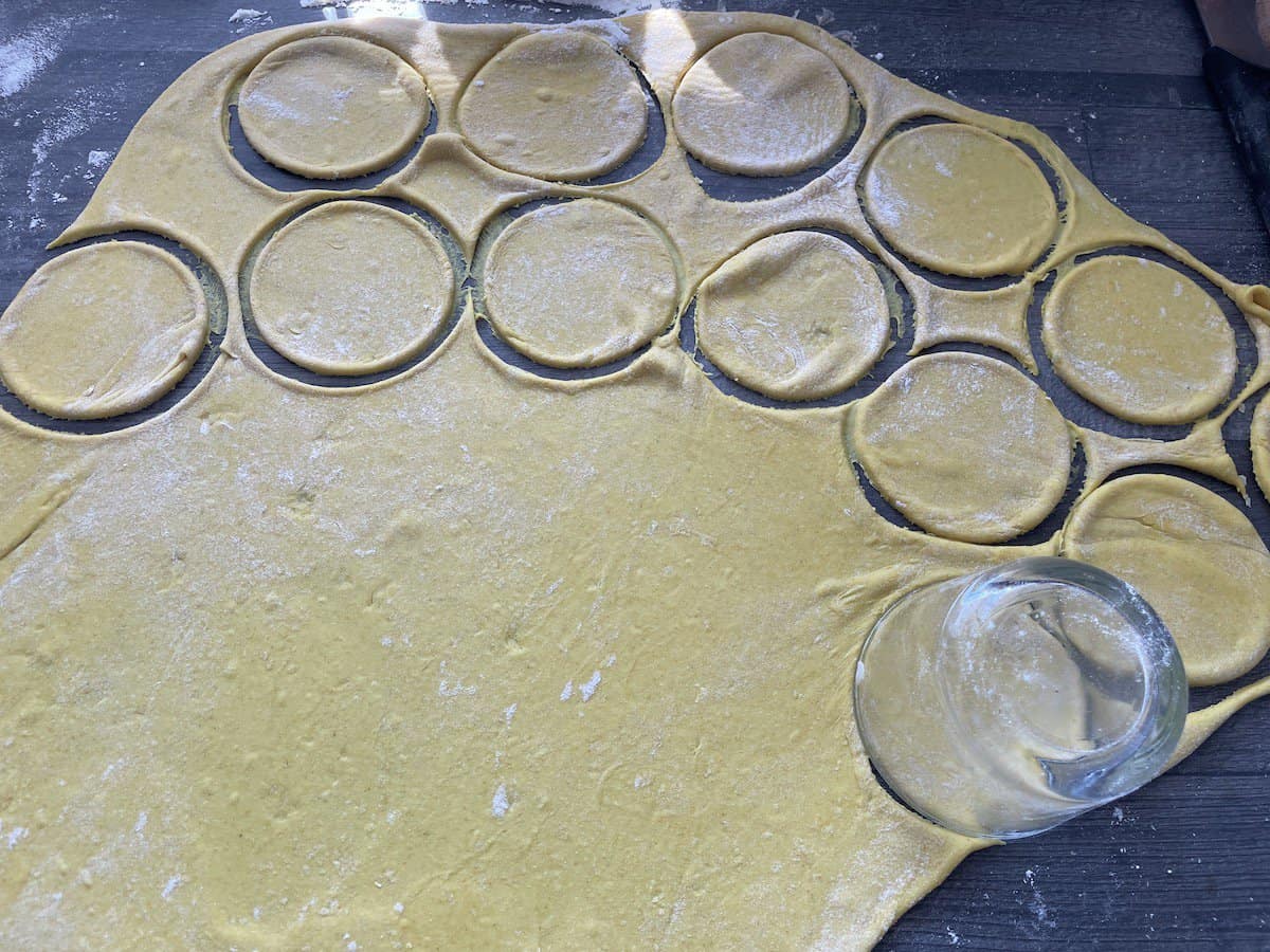 Cut out shapes with a cookie cutter